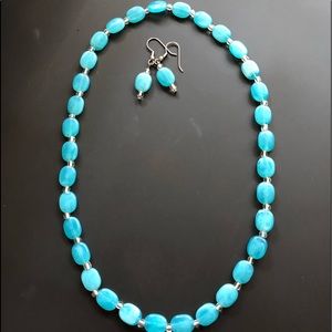 Necklace and earrings